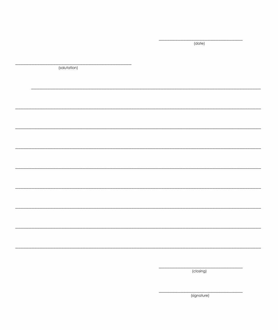 free friendly letter template