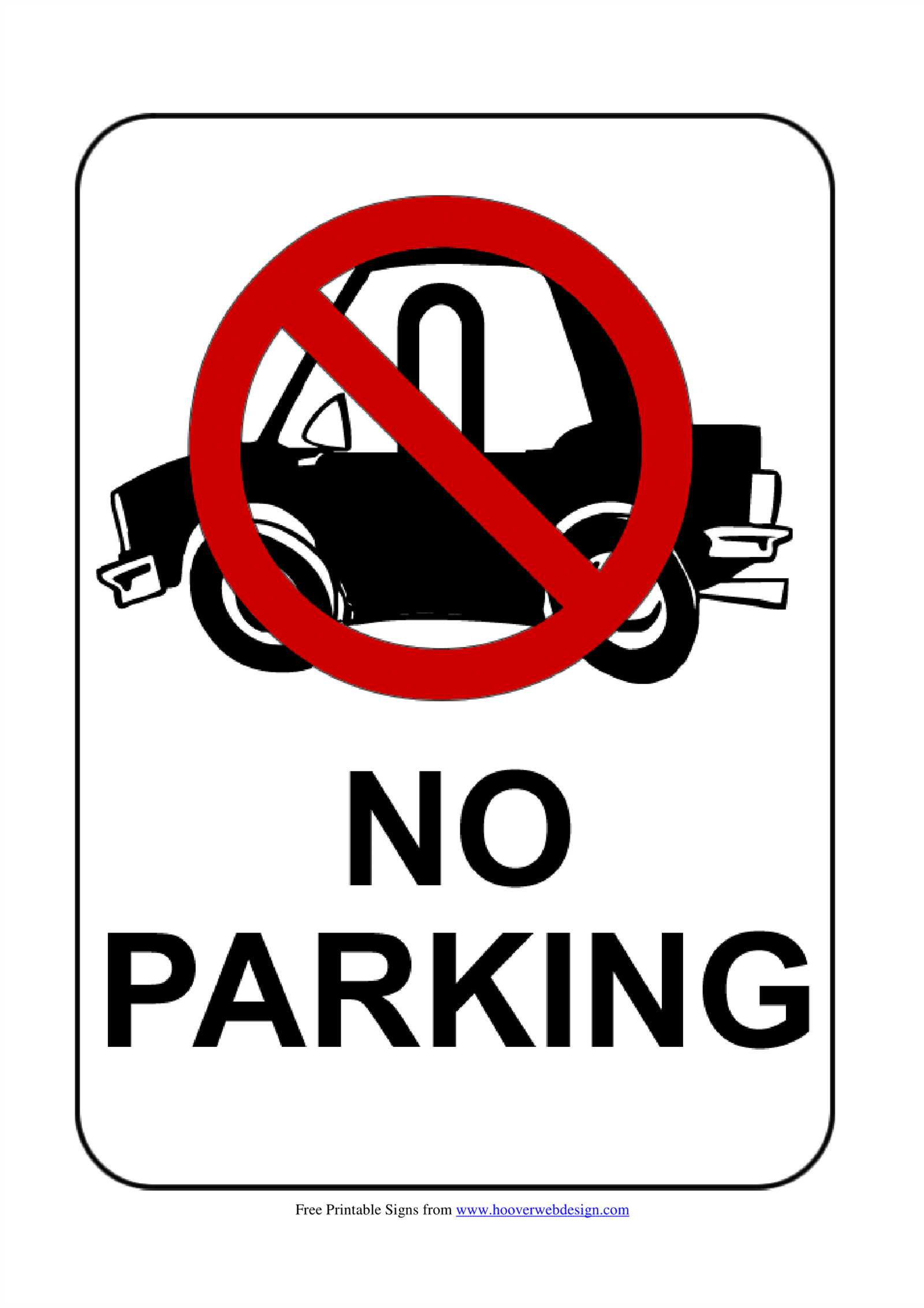 no parking letter template