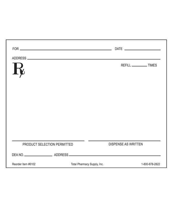 prescription request letter template