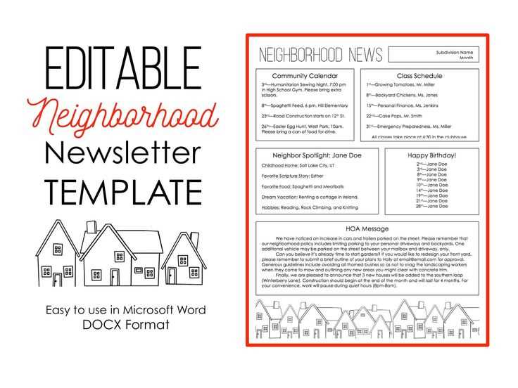 free hoa letter templates