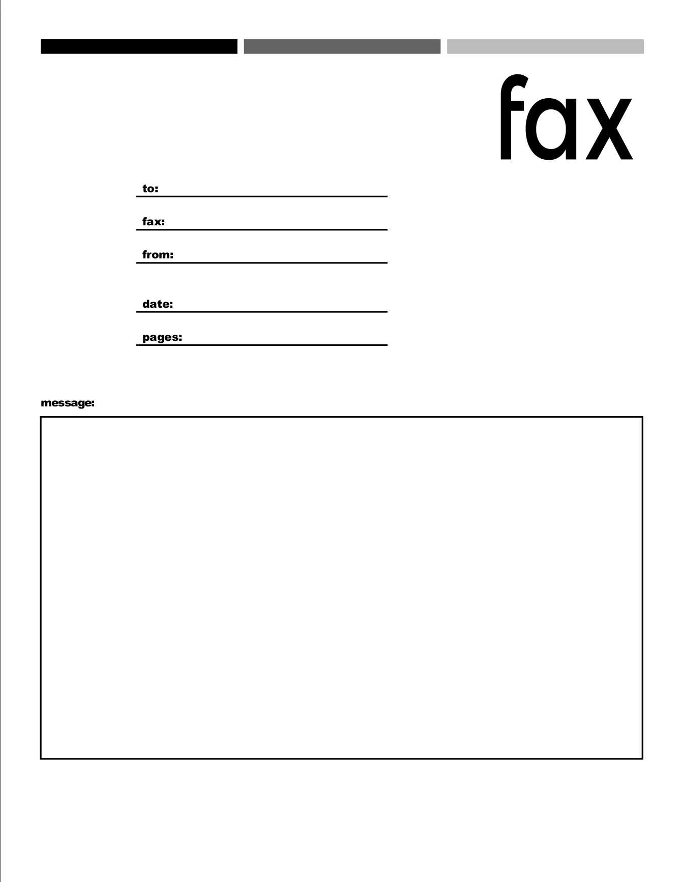 microsoft word fax cover letter template