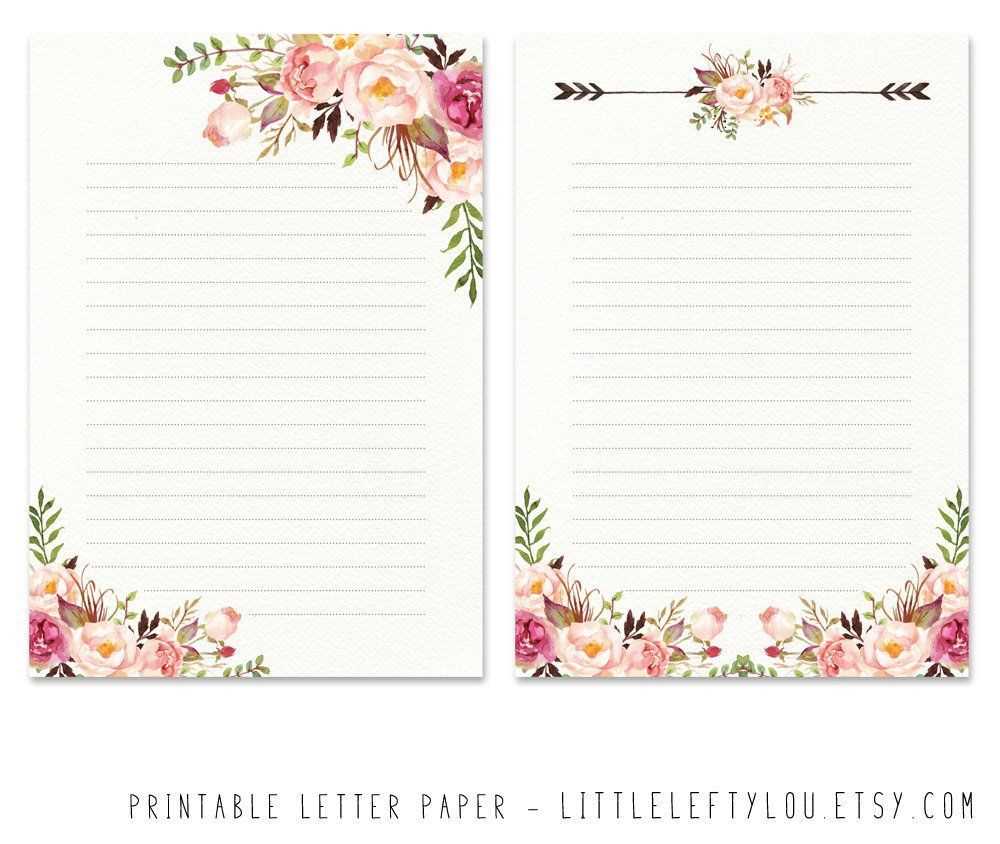 flower letter template