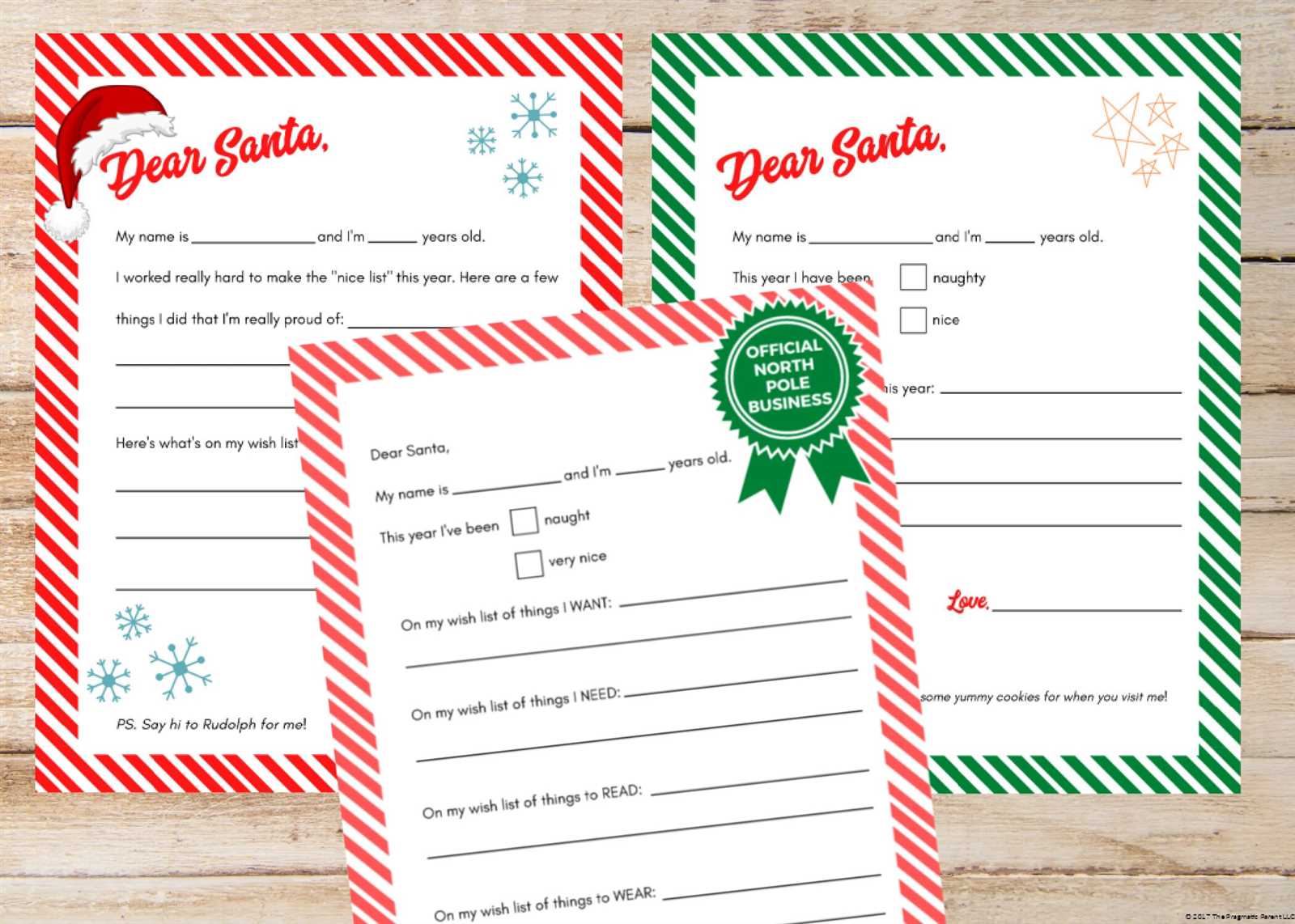 free letter from santa template pdf free download