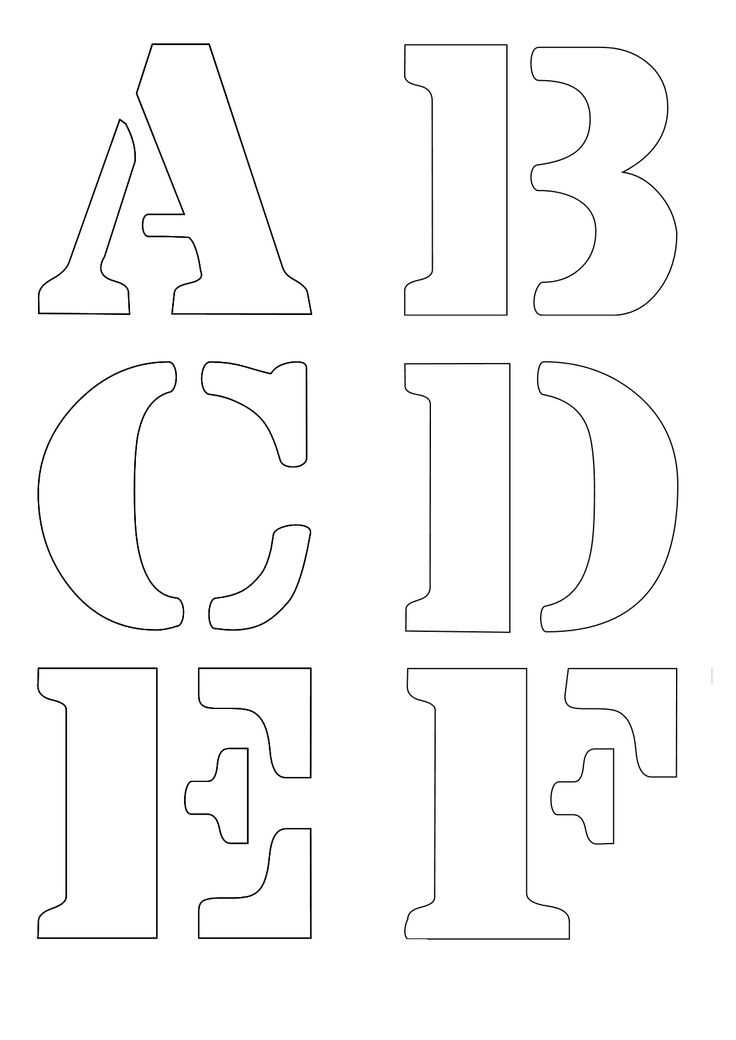 free letter stencil templates