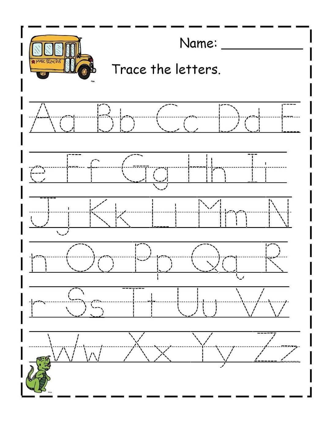 free letter tracing templates