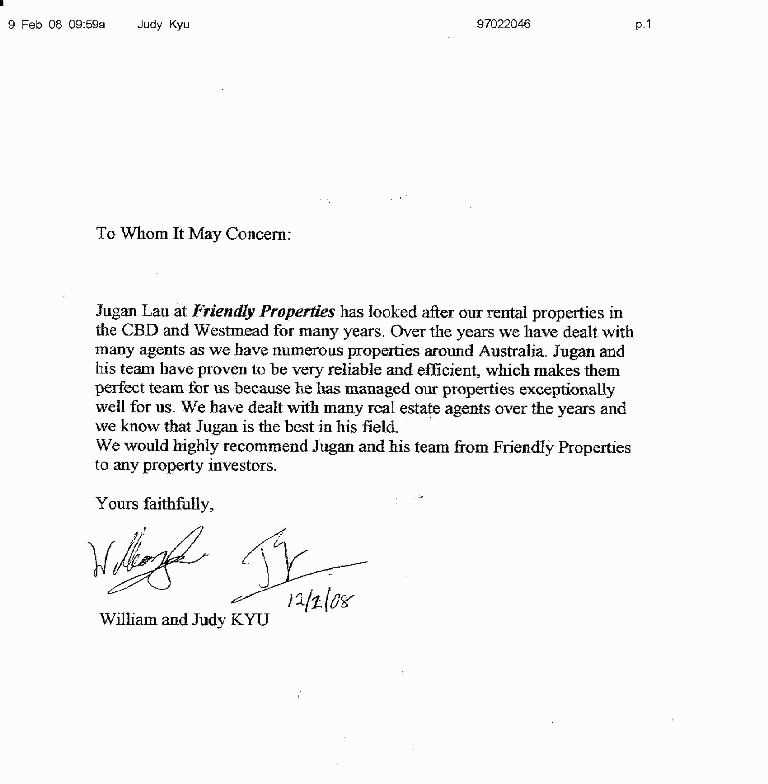 reference letter template landlord