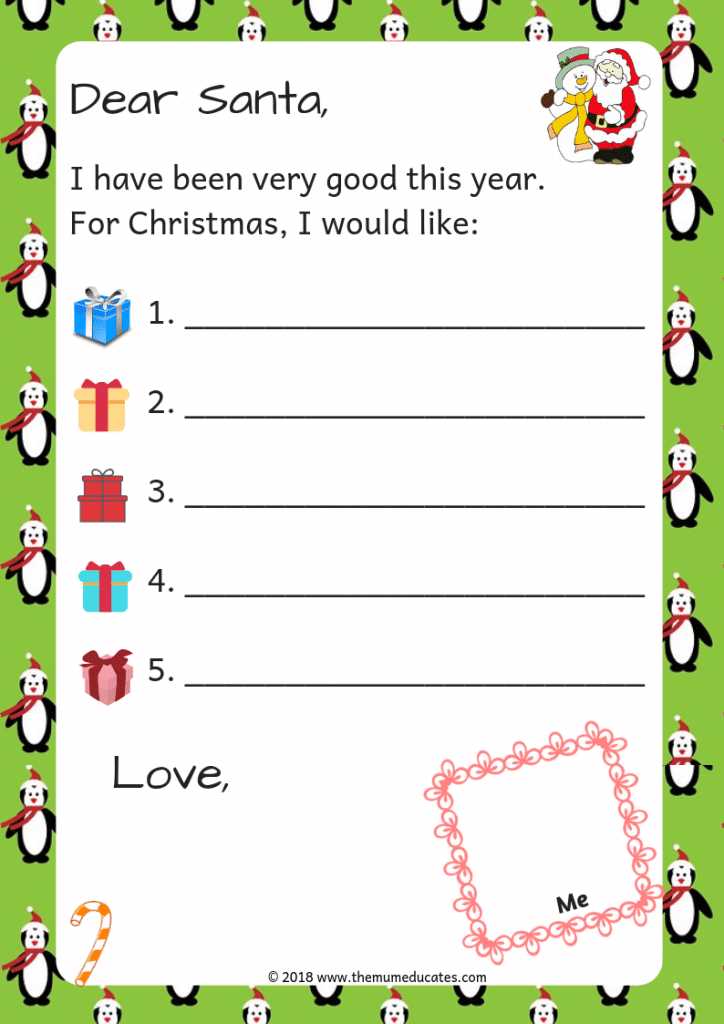 free printable downloadable letter from santa template