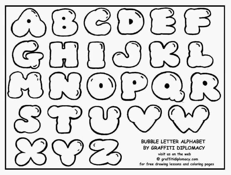 bubble letter template