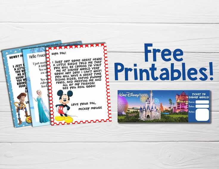 free printable disney surprise letter template