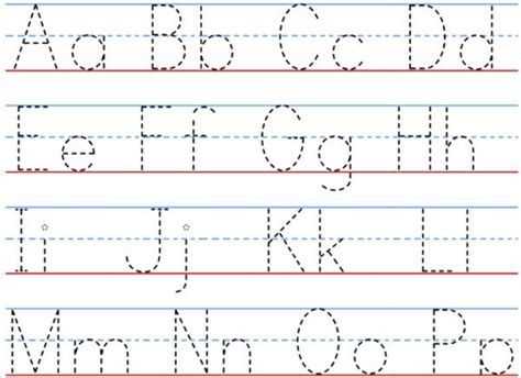 free printable letter tracing templates