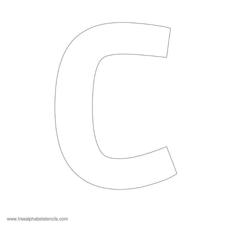 large letter stencil template