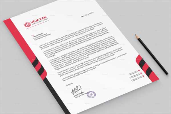 letter template psd