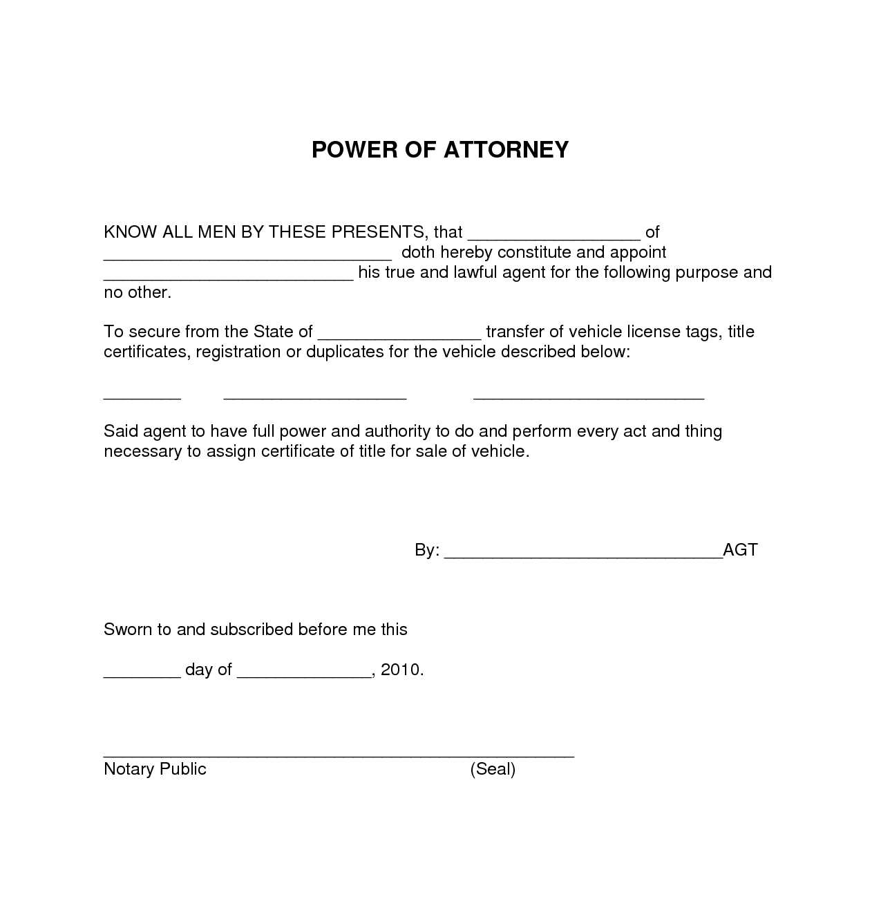 printable power of attorney resignation letter template