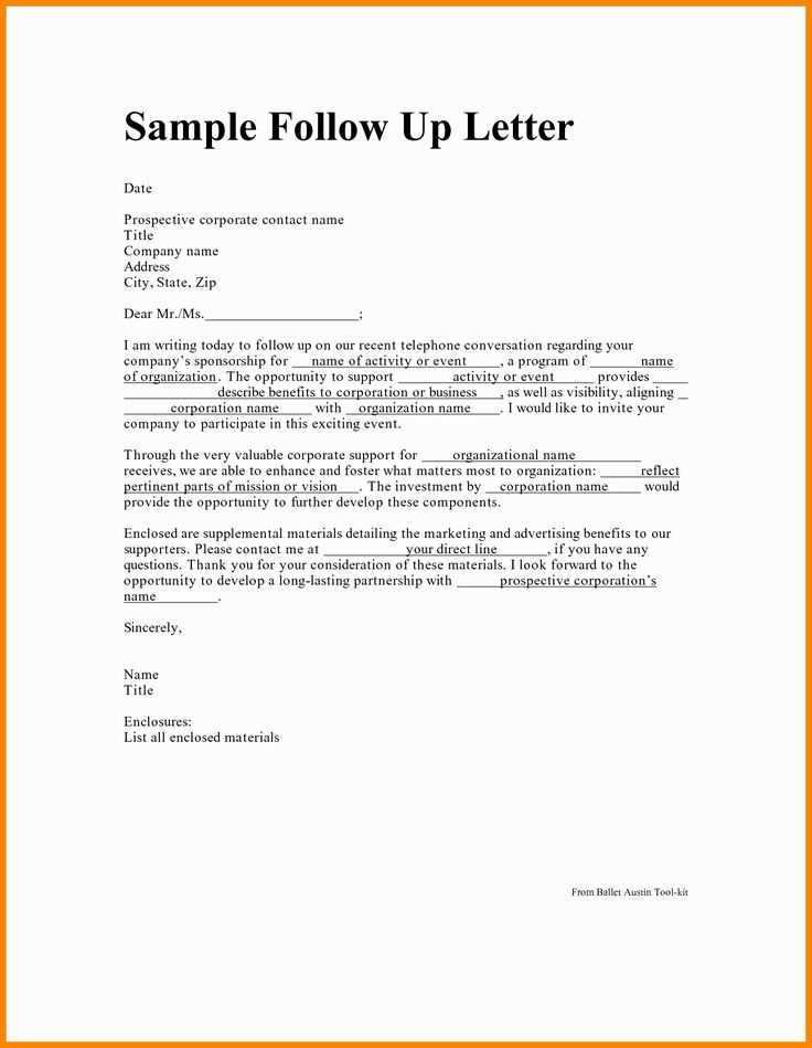 resume follow up letter template