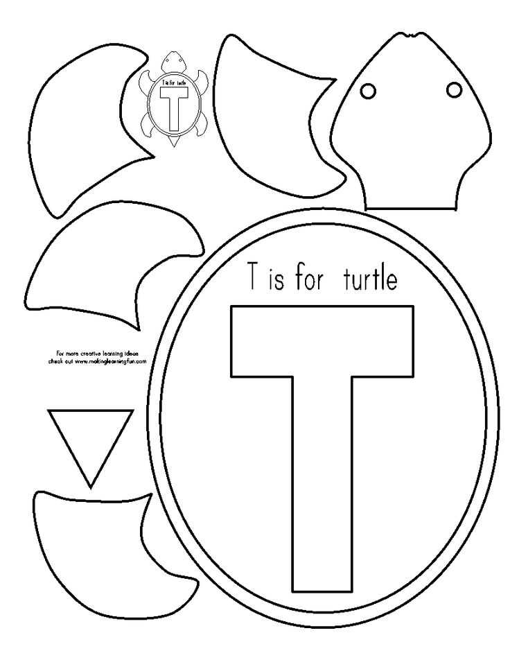 letter t template preschool