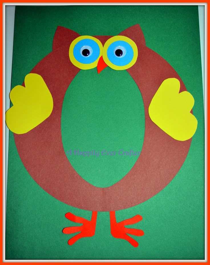 letter o owl craft template