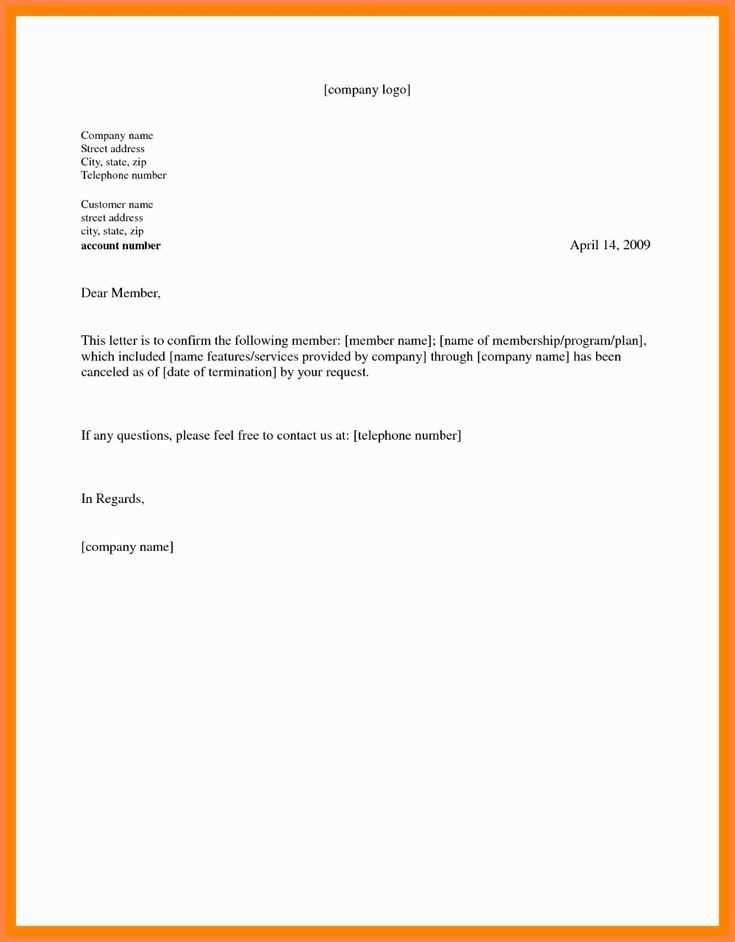 planet fitness membership cancellation letter template