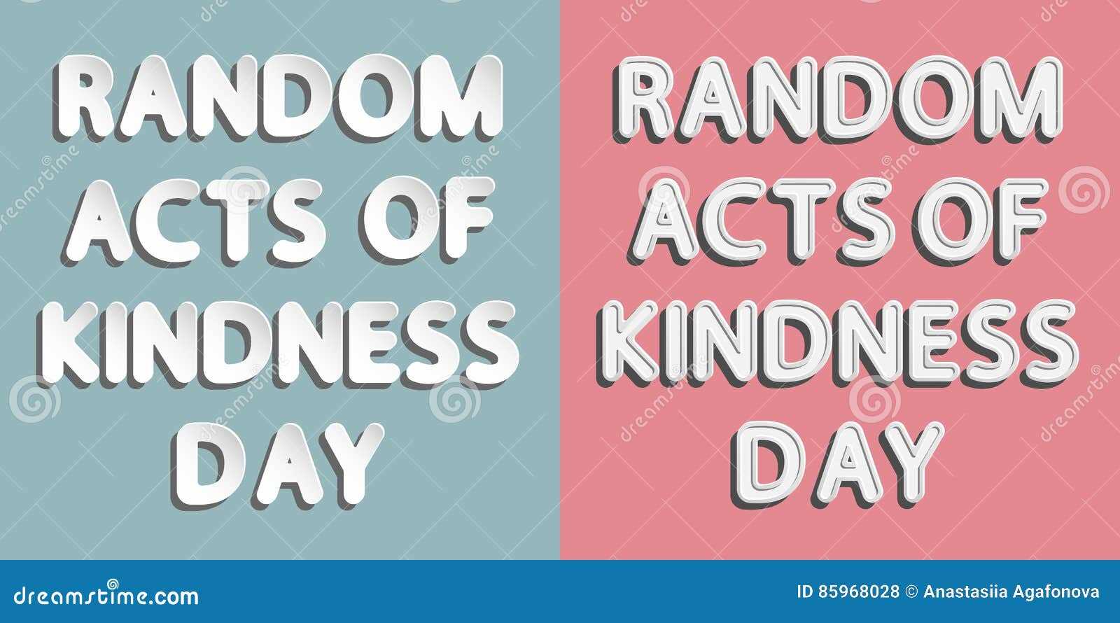 random acts of kindness letter template