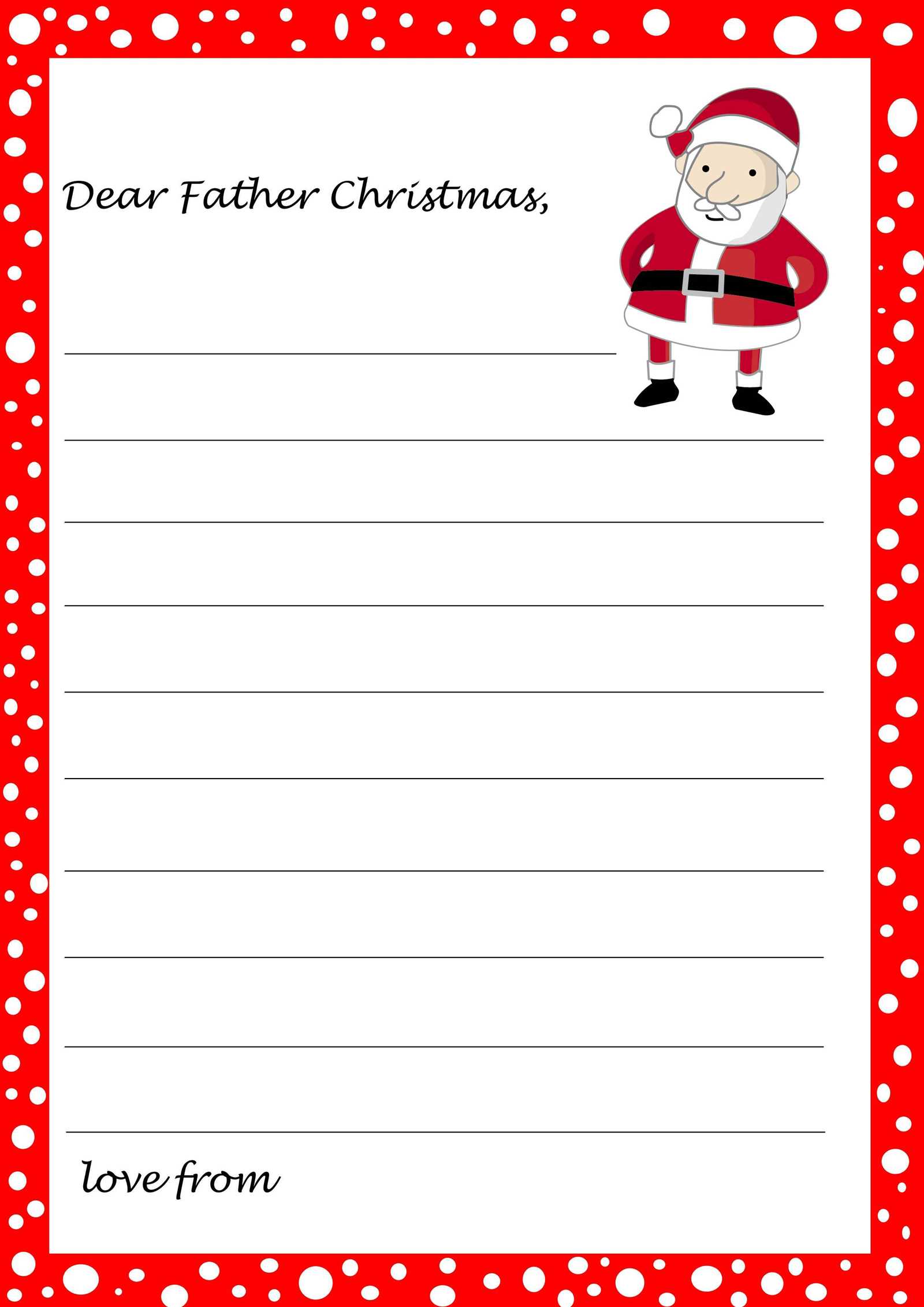 christmas card letter template