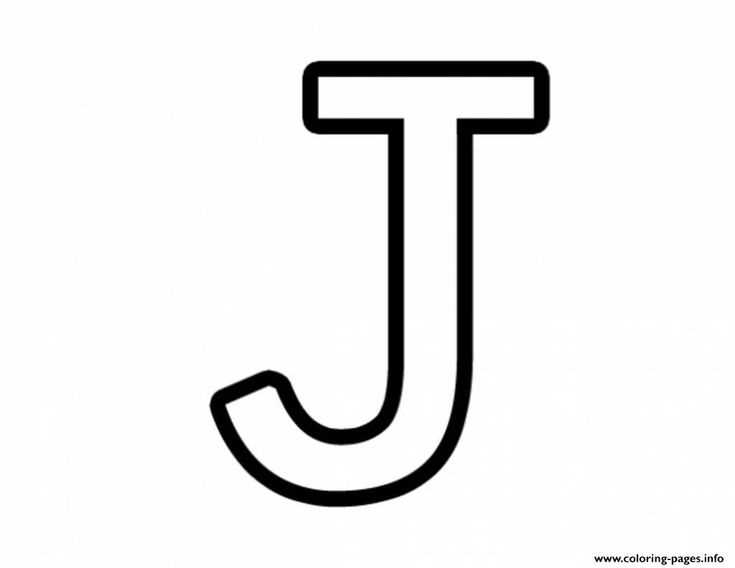 letter j template printable