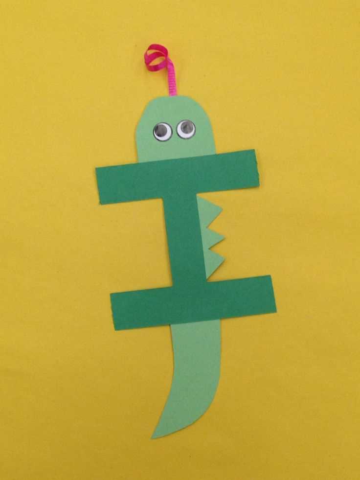 iguana letter i craft template