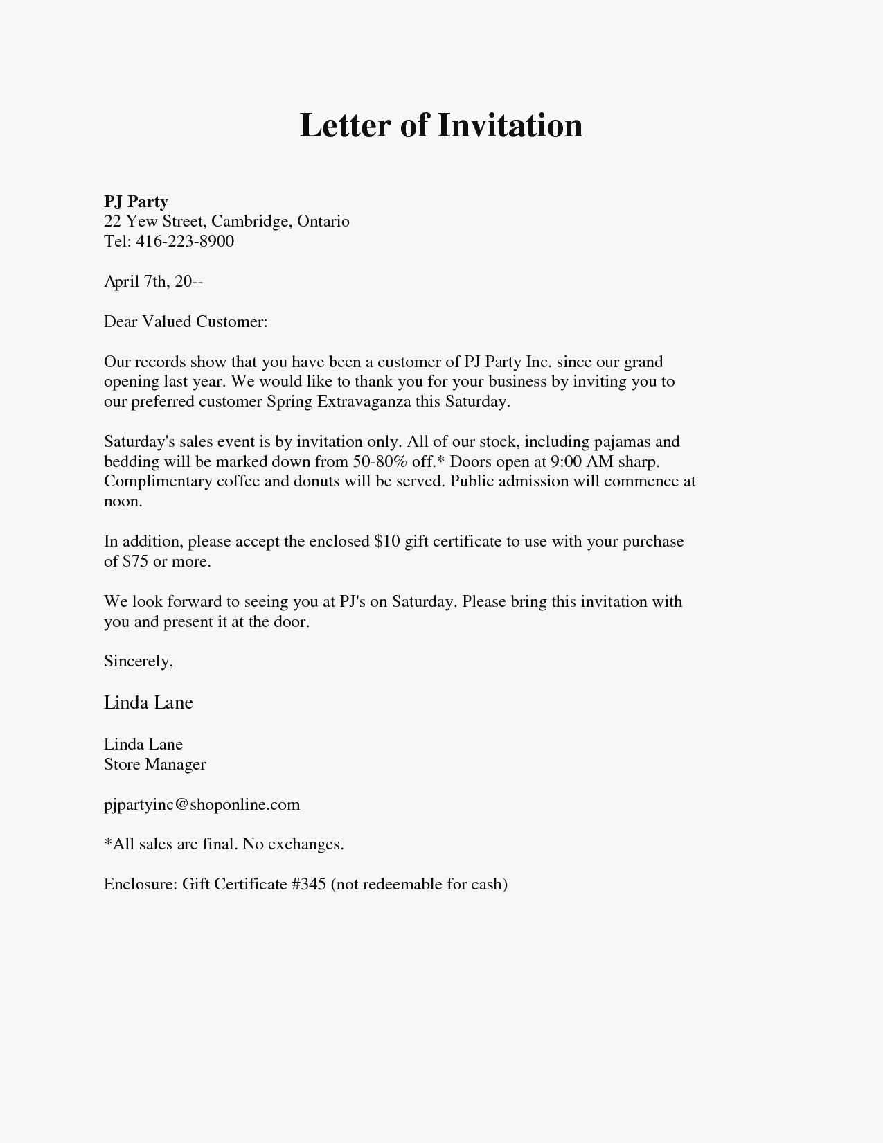 invitation letter for christmas party template