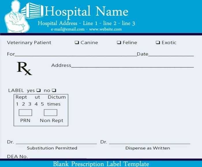 prescription letter template