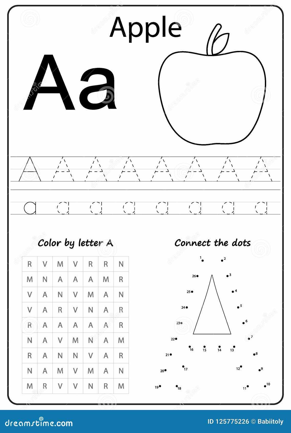 letter a template printable