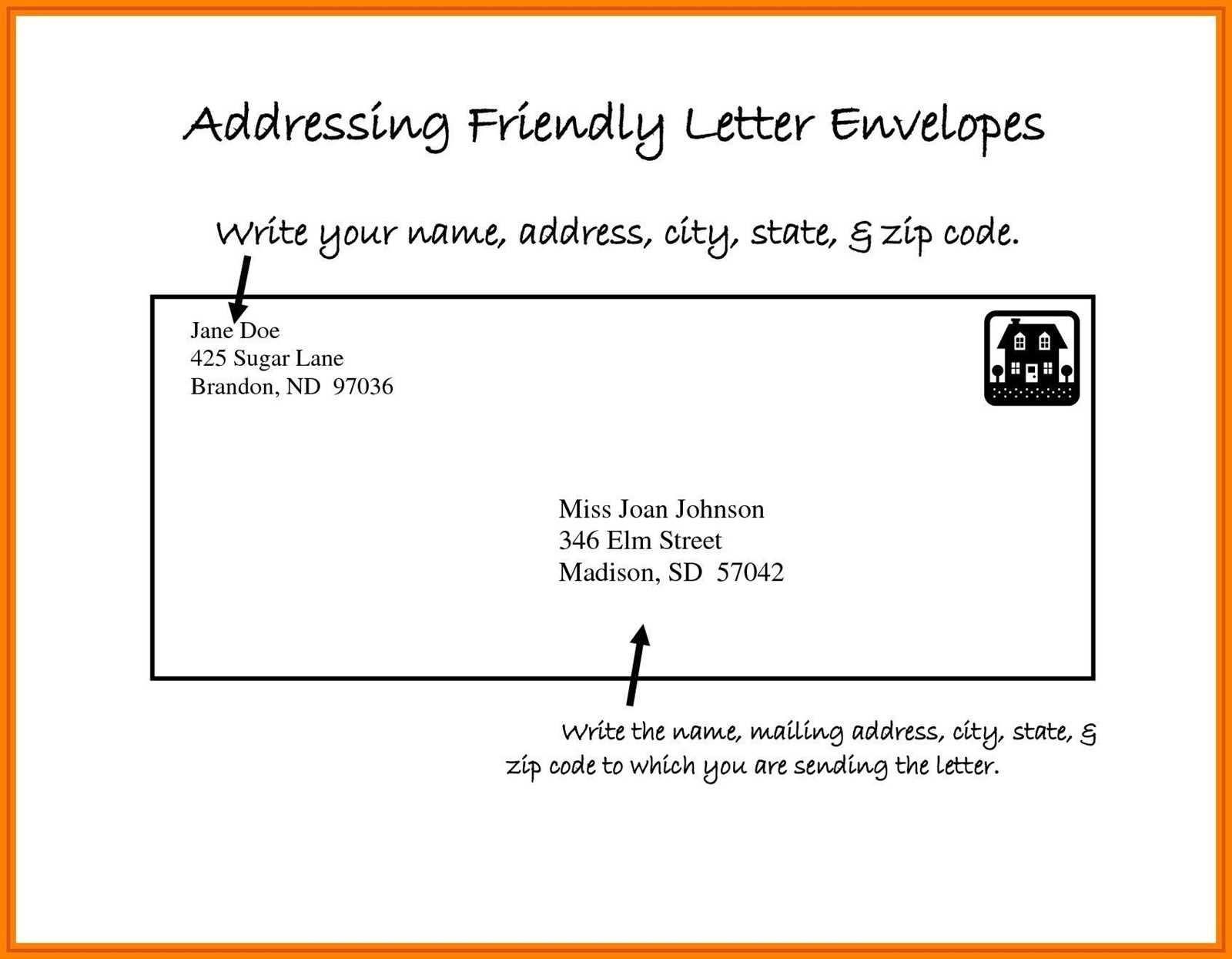 mail letter envelope template