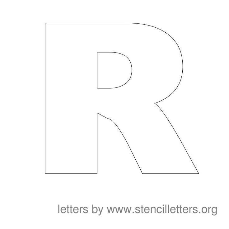 large letter p template