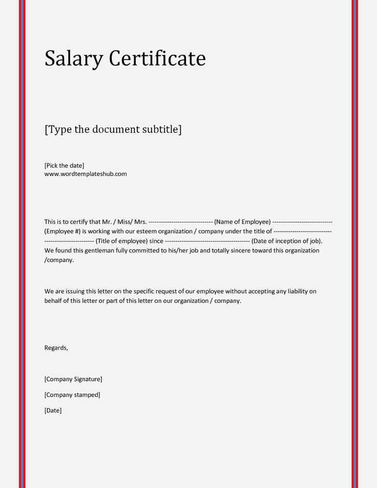 salary decrease letter template from employer to employee