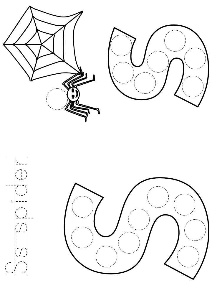 letter s template preschool