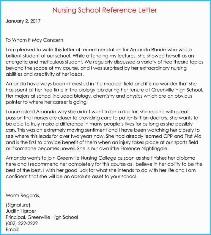 letter of recommendation for medical school template