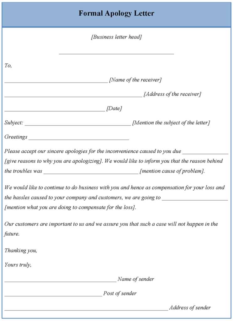 apology letter to wife template