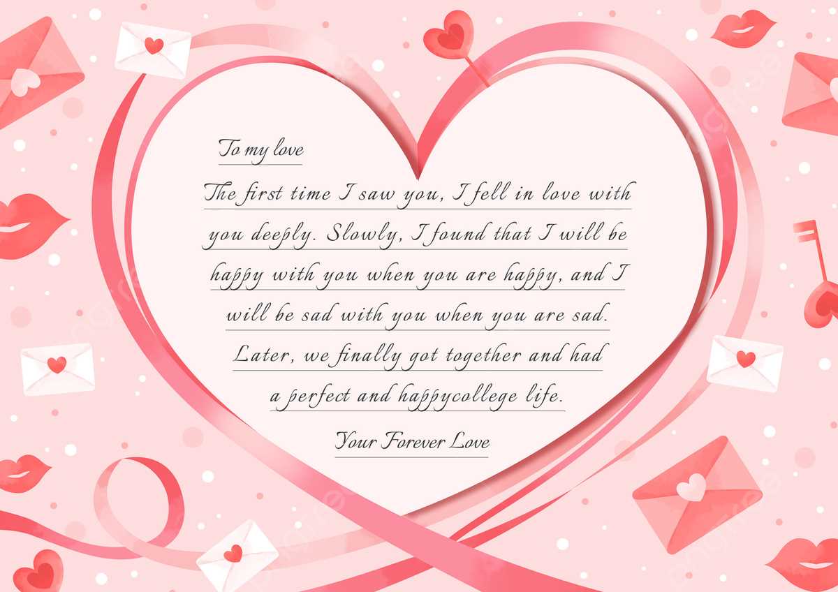 love letter template free