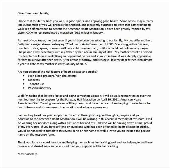 fundraising letter templates free