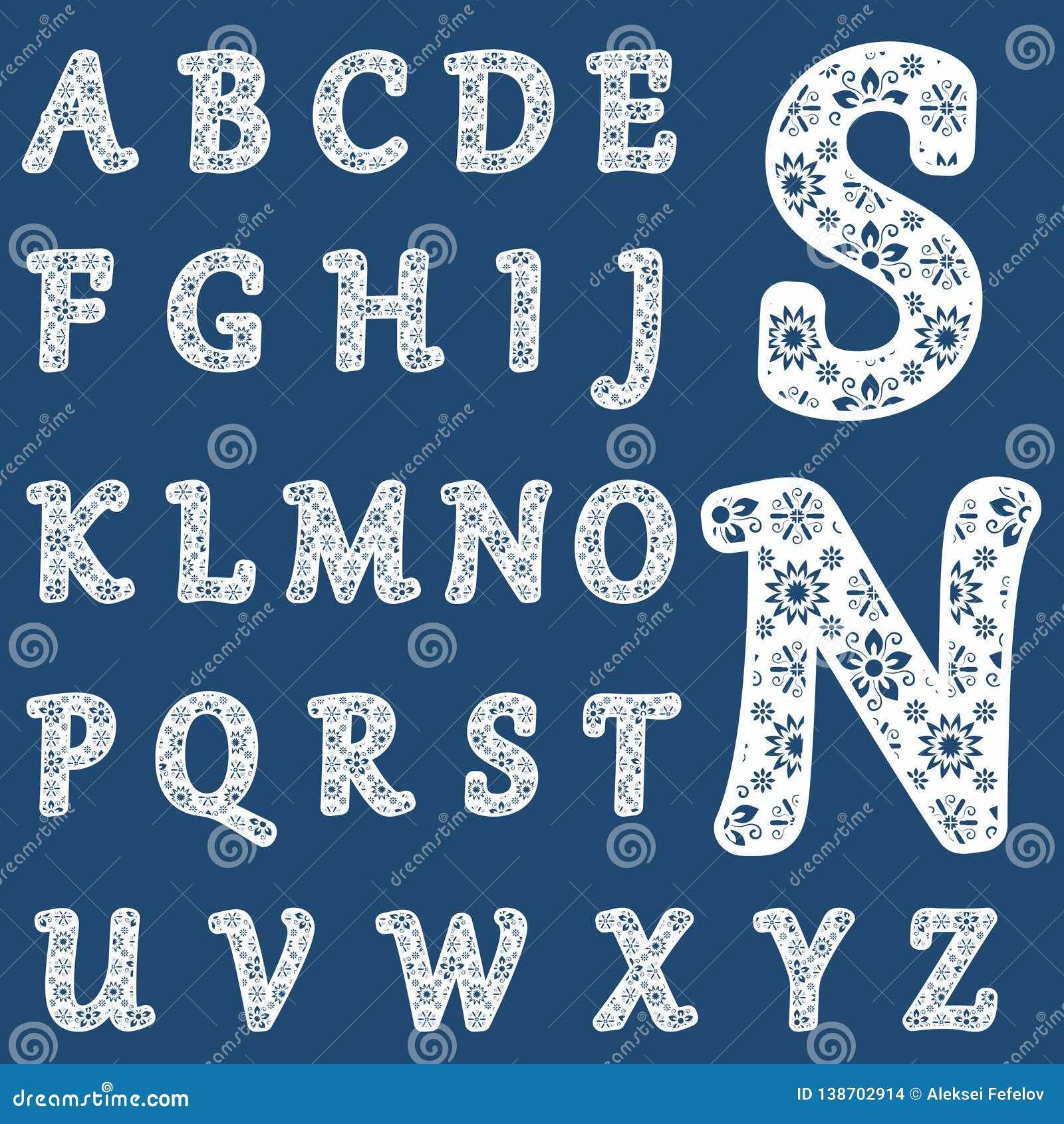 fancy alphabet letter templates