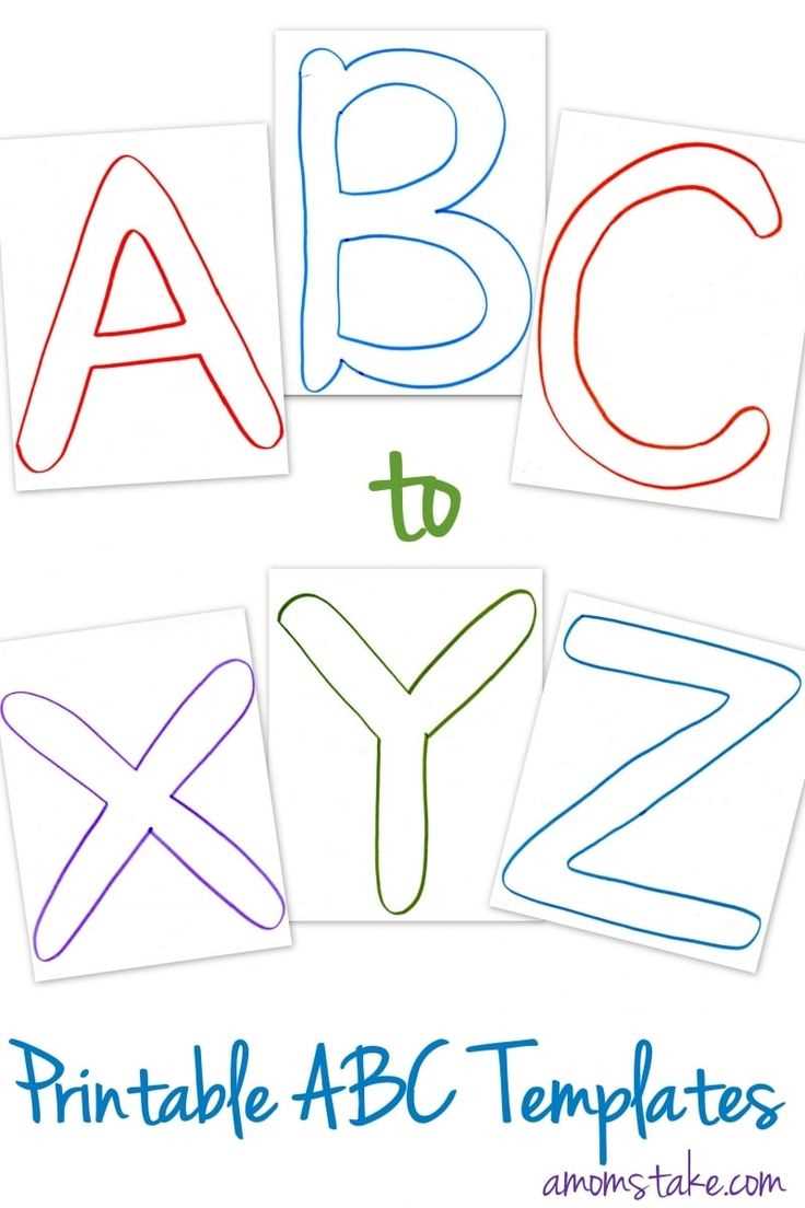 large letter templates printable free