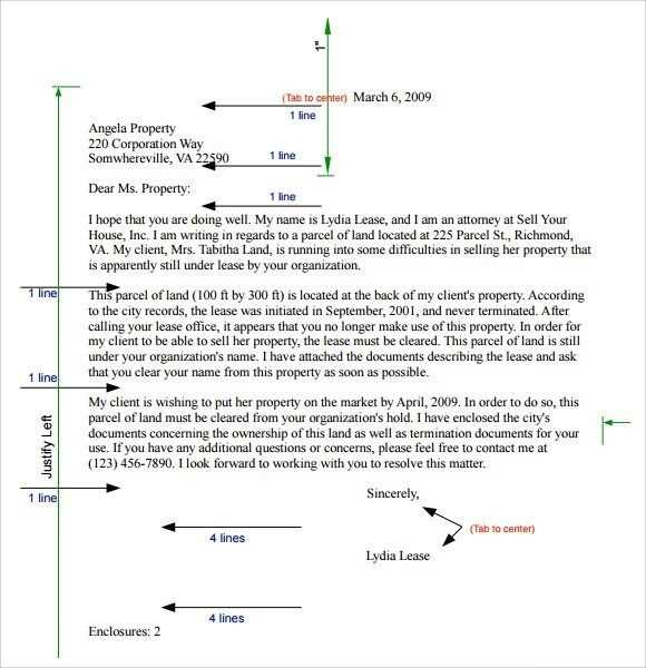 proper template for business letter