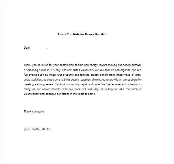 donation reminder letter template