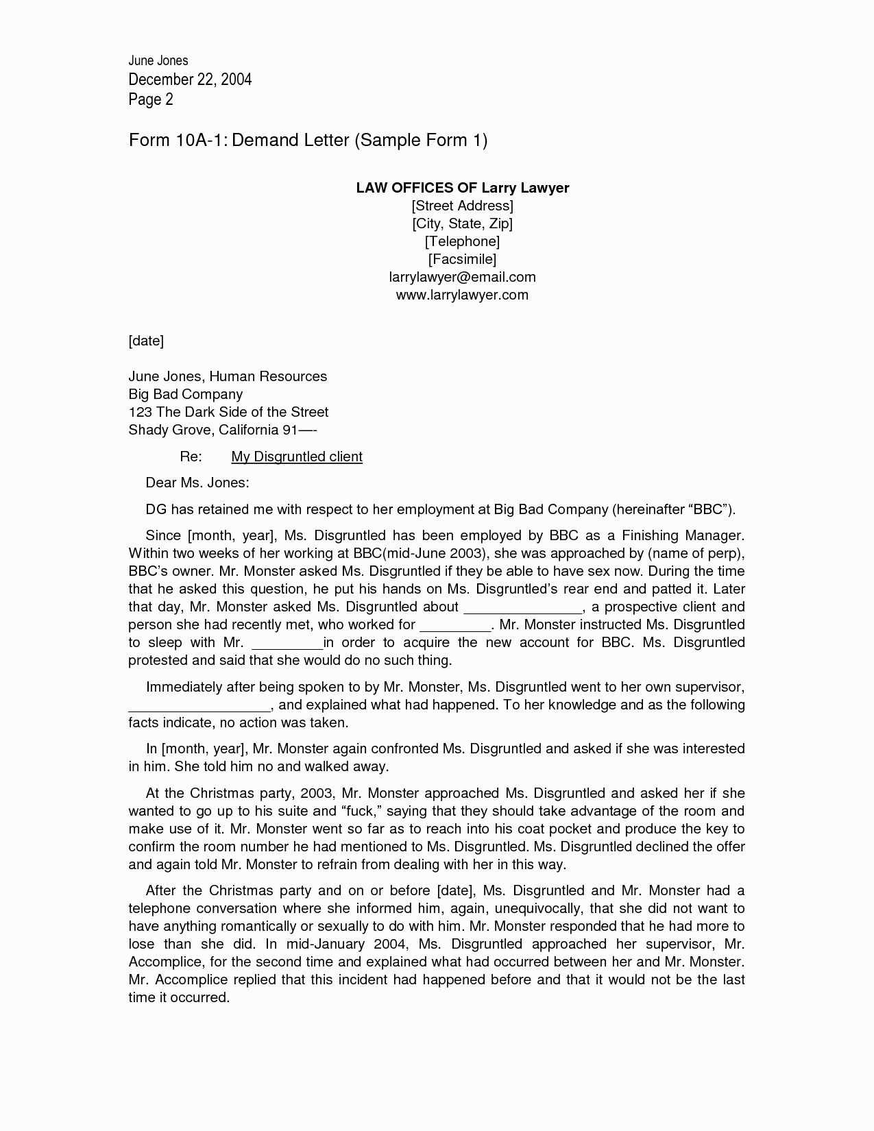 legal letter of demand template