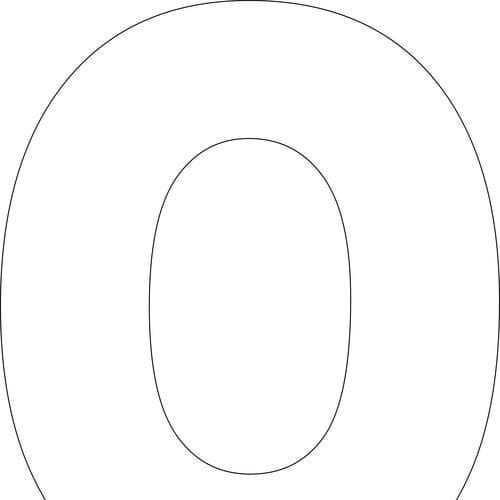 printable letter o template