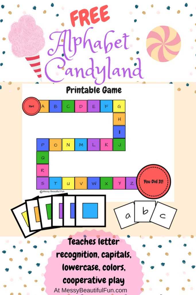 candyland letter template