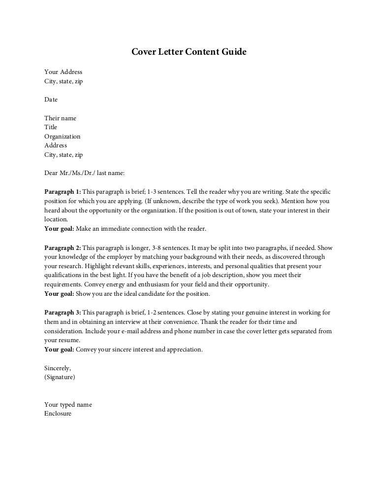 cover letter skills template