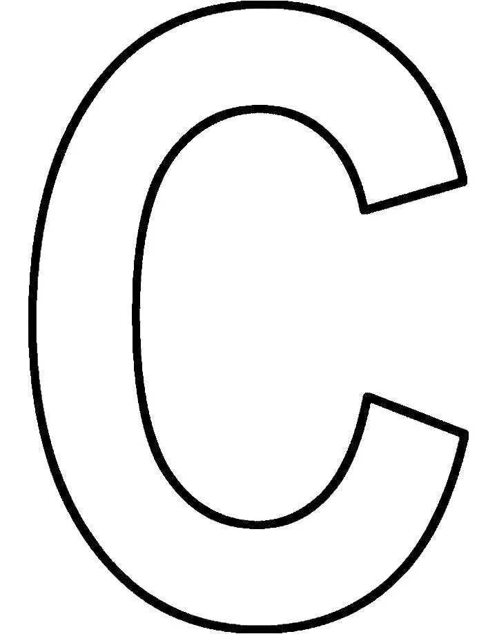 the letter c template