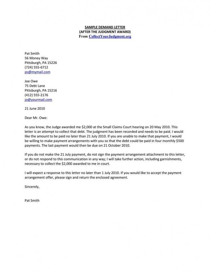 side letter template