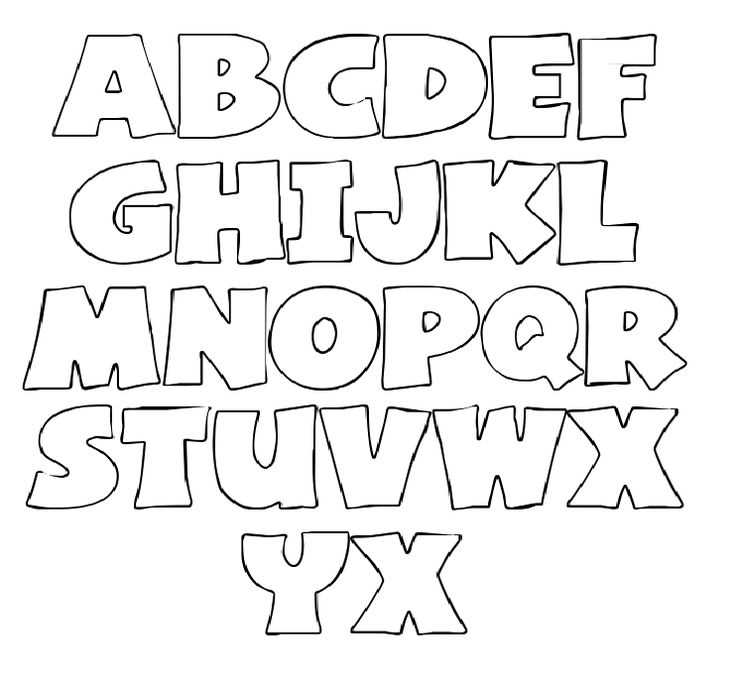 letter font templates