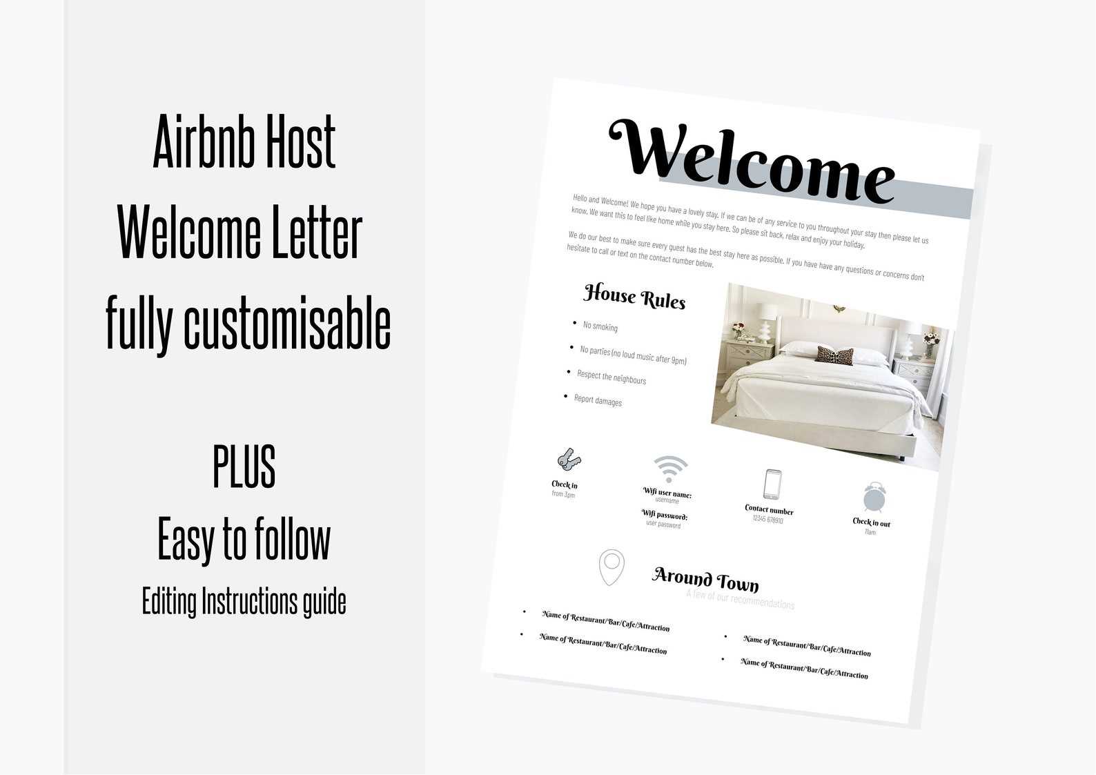 airbnb template welcome letter