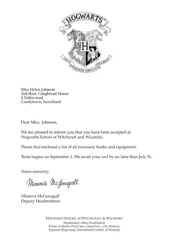 letter to hogwarts template