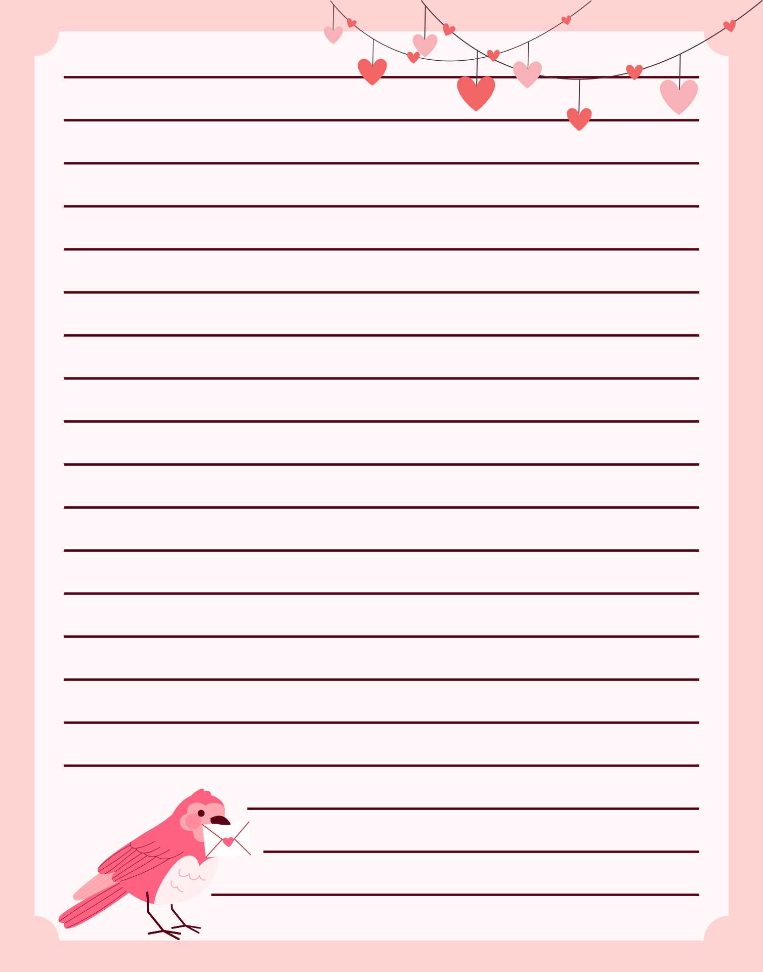 love letter format template